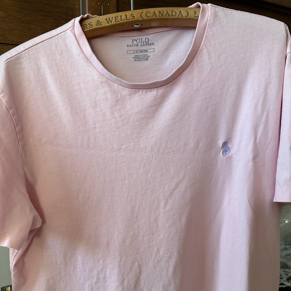 Polo Ralph Lauren Light Pink Crewneck Tee - Picture 3 of 8